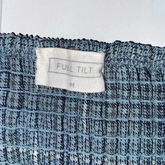 Full Tilt Women’s Medium Plaid Corset Top - Picture 4 of 5